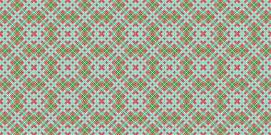 Seamless grid pattern. Scottish texture. Background of lines and diamonds
