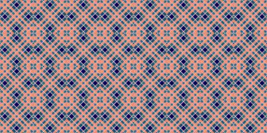 Seamless grid pattern. Scottish texture. Background of lines and diamonds