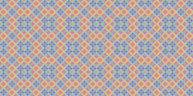 Seamless grid pattern. Scottish texture. Background of lines and diamonds