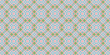 Kusursuz şebeke modeli. İskoç dokusu. Satır ve elmasların arkaplanı