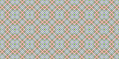Seamless grid pattern. Scottish texture. Background of lines and diamonds