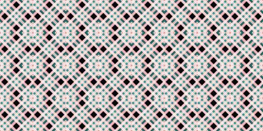 Kusursuz şebeke modeli. İskoç dokusu. Satır ve elmasların arkaplanı