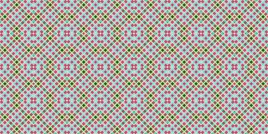 Kusursuz şebeke modeli. İskoç dokusu. Satır ve elmasların arkaplanı