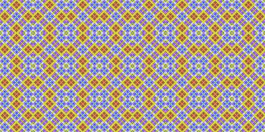 Kusursuz şebeke modeli. İskoç dokusu. Satır ve elmasların arkaplanı