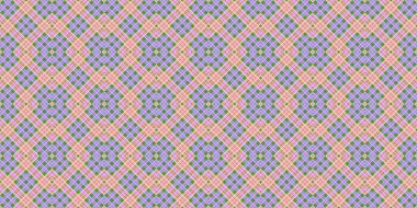 Seamless grid pattern. Scottish texture. Background of lines and diamonds