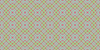 Seamless grid pattern. Scottish texture. Background of lines and diamonds