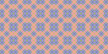 Seamless grid pattern. Scottish texture. Background of lines and diamonds