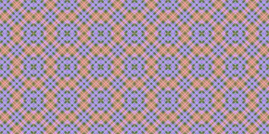 Seamless grid pattern. Scottish texture. Background of lines and diamonds