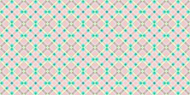Kusursuz şebeke modeli. İskoç dokusu. Satır ve elmasların arkaplanı
