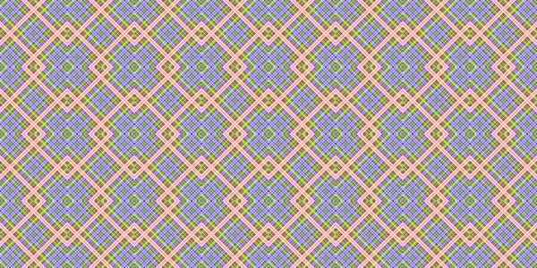 Seamless grid pattern. Scottish texture. Background of lines and diamonds