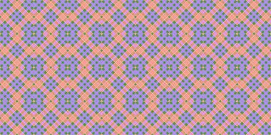 Seamless grid pattern. Scottish texture. Background of lines and diamonds