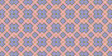 Seamless grid pattern. Scottish texture. Background of lines and diamonds