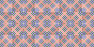 Seamless grid pattern. Scottish texture. Background of lines and diamonds