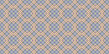 Seamless grid pattern. Scottish texture. Background of lines and diamonds
