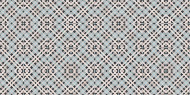 Seamless grid pattern. Scottish texture. Background of lines and diamonds