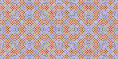 Seamless grid pattern. Scottish texture. Background of lines and diamonds