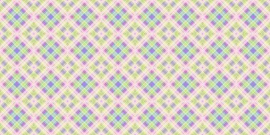 Kusursuz şebeke modeli. İskoç dokusu. Satır ve elmasların arkaplanı