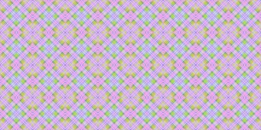 Seamless grid pattern. Scottish texture. Background of lines and diamonds