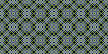 Kusursuz şebeke modeli. İskoç dokusu. Satır ve elmasların arkaplanı