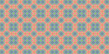 Seamless grid pattern. Scottish texture. Background of lines and diamonds