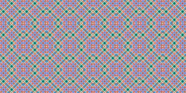 Kusursuz şebeke modeli. İskoç dokusu. Satır ve elmasların arkaplanı