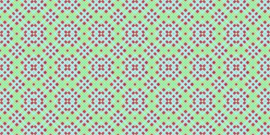 Kusursuz şebeke modeli. İskoç dokusu. Satır ve elmasların arkaplanı