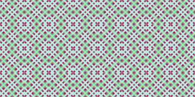 Kusursuz şebeke modeli. İskoç dokusu. Satır ve elmasların arkaplanı