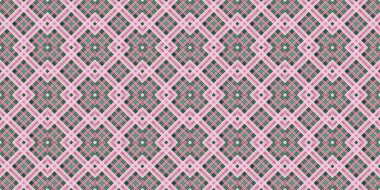 Kusursuz şebeke modeli. İskoç dokusu. Satır ve elmasların arkaplanı