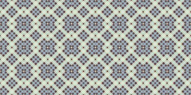 Seamless grid pattern. Scottish texture. Background of lines and diamonds