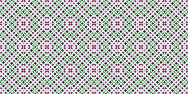 Kusursuz şebeke modeli. İskoç dokusu. Satır ve elmasların arkaplanı