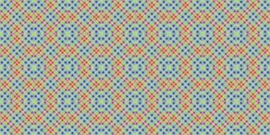 Kusursuz şebeke modeli. İskoç dokusu. Satır ve elmasların arkaplanı