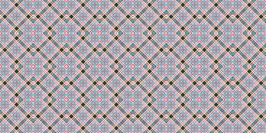 Kusursuz şebeke modeli. İskoç dokusu. Satır ve elmasların arkaplanı