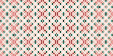 Kusursuz şebeke modeli. İskoç dokusu. Satır ve elmasların arkaplanı