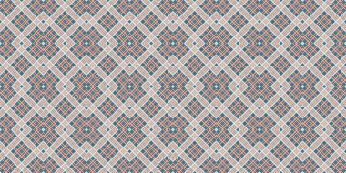 Kusursuz şebeke modeli. İskoç dokusu. Satır ve elmasların arkaplanı