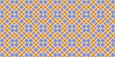 Kusursuz şebeke modeli. İskoç dokusu. Satır ve elmasların arkaplanı