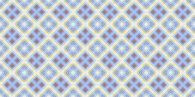 Kusursuz şebeke modeli. İskoç dokusu. Satır ve elmasların arkaplanı