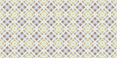 Kusursuz şebeke modeli. İskoç dokusu. Satır ve elmasların arkaplanı