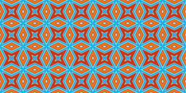 Kusursuz soyut kalıplar. Eşkenar dörtgen ve üçgen desenlerin arka planı. Yıldız desenleri. Moda eğilimleri