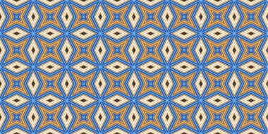 Kusursuz soyut kalıplar. Eşkenar dörtgen ve üçgen desenlerin arka planı. Yıldız desenleri. Moda eğilimleri