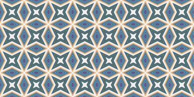 Kusursuz soyut kalıplar. Eşkenar dörtgen ve üçgen desenlerin arka planı. Yıldız desenleri. Moda eğilimleri