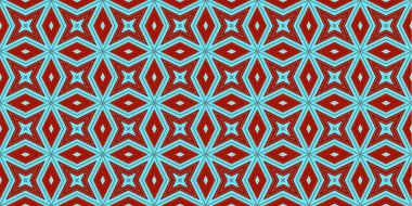 Kusursuz soyut kalıplar. Eşkenar dörtgen ve üçgen desenlerin arka planı. Yıldız desenleri. Moda eğilimleri