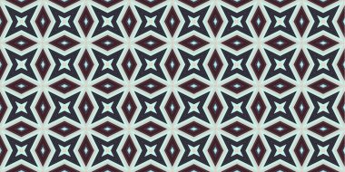 Kusursuz soyut kalıplar. Eşkenar dörtgen ve üçgen desenlerin arka planı. Yıldız desenleri. Moda eğilimleri