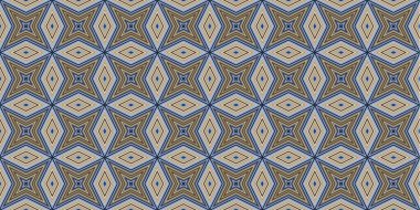 Kusursuz soyut kalıplar. Eşkenar dörtgen ve üçgen desenlerin arka planı. Yıldız desenleri. Moda eğilimleri