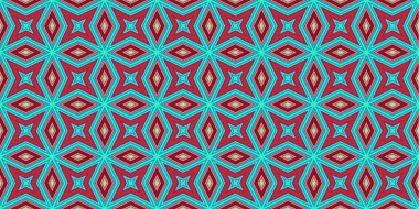 Kusursuz soyut kalıplar. Eşkenar dörtgen ve üçgen desenlerin arka planı. Yıldız desenleri. Moda eğilimleri