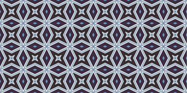 Kusursuz soyut kalıplar. Eşkenar dörtgen ve üçgen desenlerin arka planı. Yıldız desenleri. Moda eğilimleri