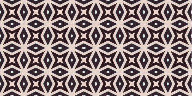 Kusursuz soyut kalıplar. Eşkenar dörtgen ve üçgen desenlerin arka planı. Yıldız desenleri. Moda eğilimleri