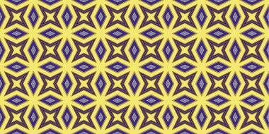 Kusursuz soyut kalıplar. Eşkenar dörtgen ve üçgen desenlerin arka planı. Yıldız desenleri. Moda eğilimleri