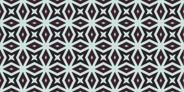 Kusursuz soyut kalıplar. Eşkenar dörtgen ve üçgen desenlerin arka planı. Yıldız desenleri. Moda eğilimleri