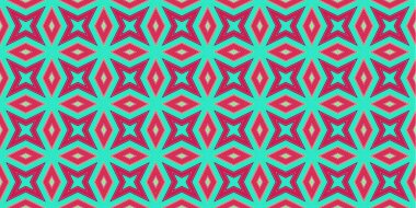 Kusursuz soyut kalıplar. Eşkenar dörtgen ve üçgen desenlerin arka planı. Yıldız desenleri. Moda eğilimleri