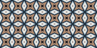 Kusursuz soyut kalıplar. Eşkenar dörtgen ve üçgen desenlerin arka planı. Yıldız desenleri. Moda eğilimleri